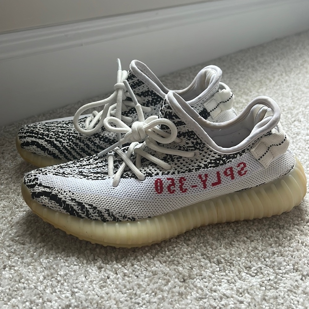 Yeezys. White and black. Size 6